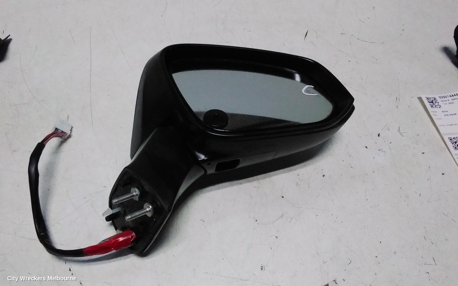 TOYOTA RAV4 RIGHT DOOR MIRROR, ELECT ADJ, NON CAMERA TYPE, HIGH GLOSS BLACK, XA50, 06/2021 ONWARDS - Image 1