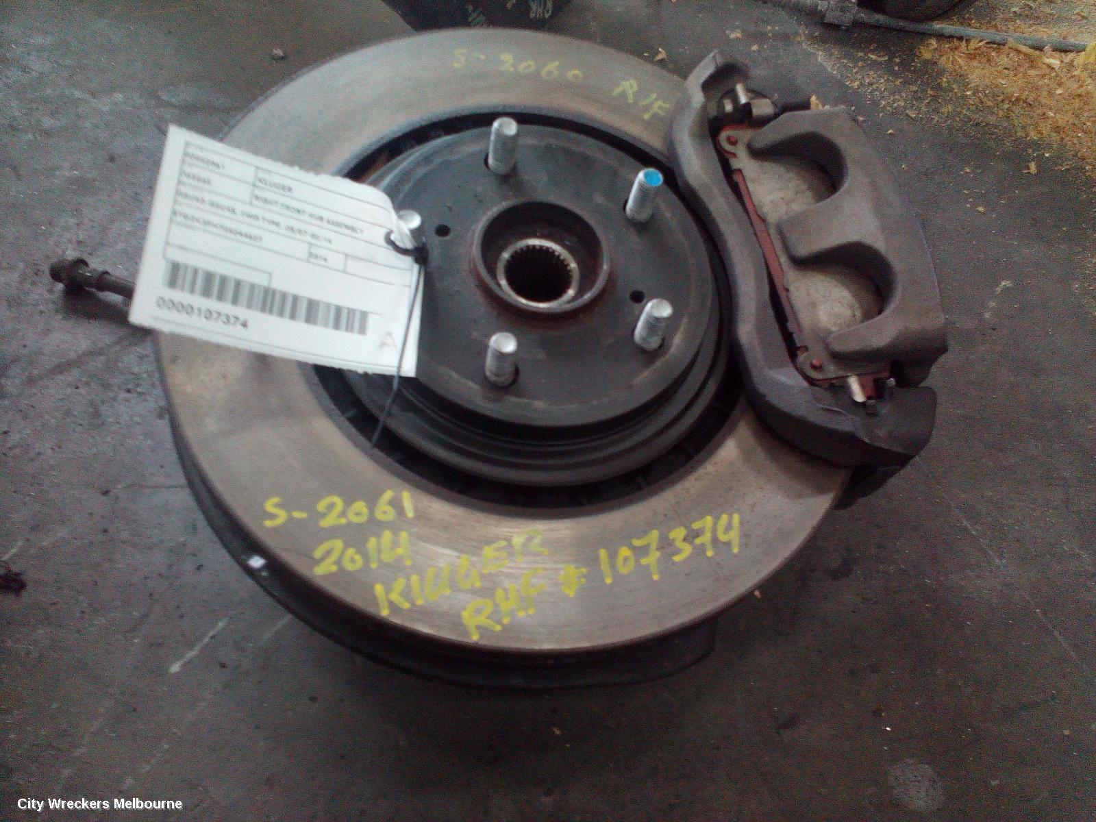 TOYOTA KLUGER RIGHT FRONT HUB ASSEMBLY, GSU50/GSU55, 12/2013 - 02/2021 - Image 2