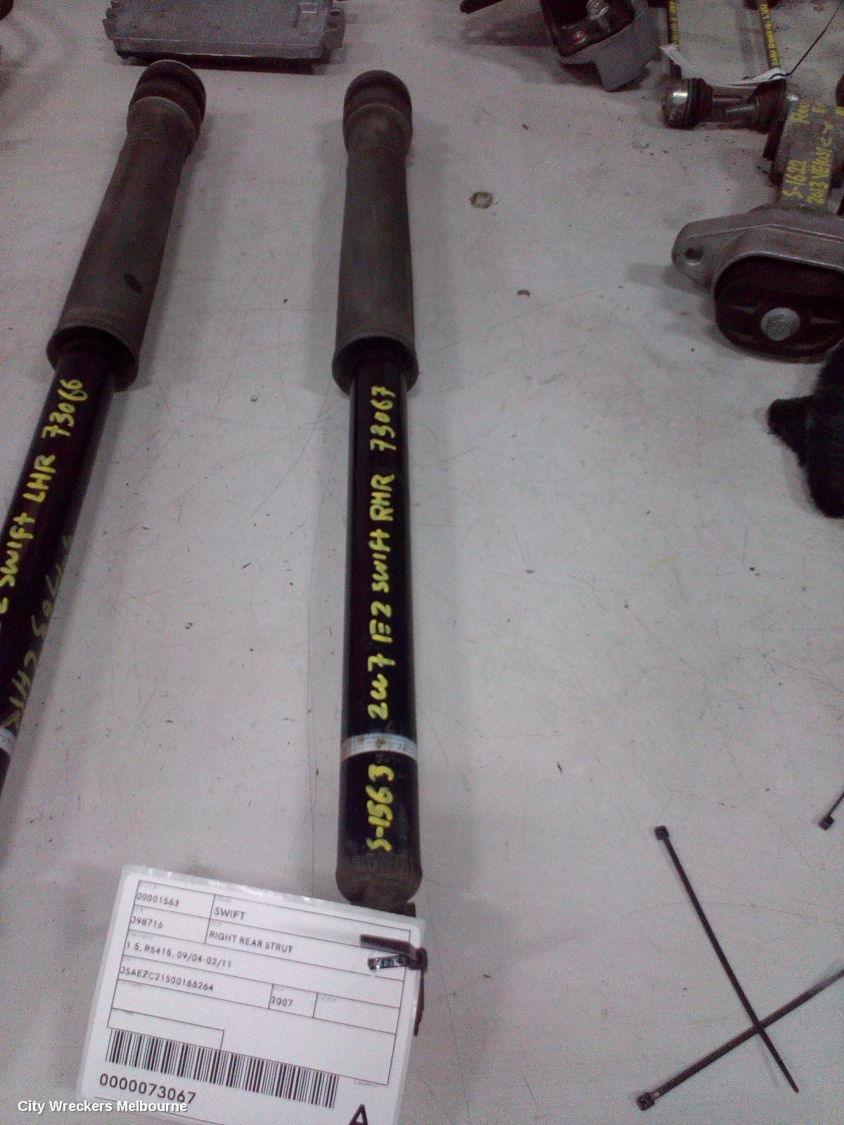 SUZUKI SWIFT RIGHT REAR STRUT, 1.5, RS415, 09/2004 - 02/2011 - Image 1