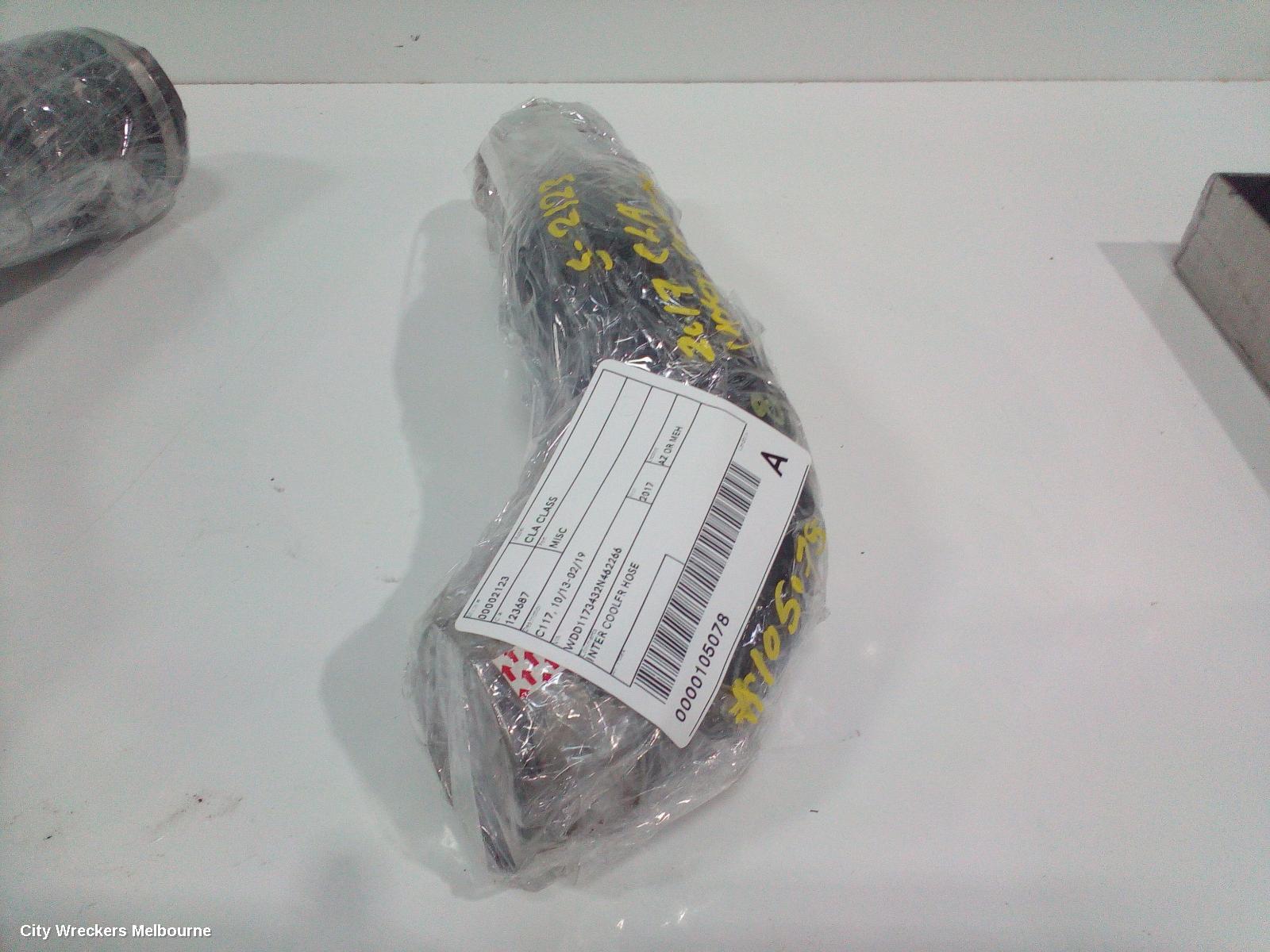 MERCEDES CLA CLASS, C117, 10/2013 - 02/2019, INTER COOLER HOSE: 105078 - Image 3
