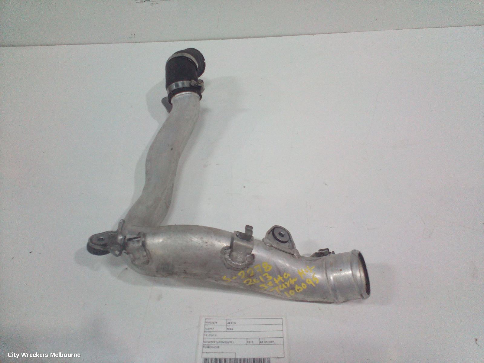 VOLKSWAGEN JETTA, 1B, 02/2011 ONWARDS, TURBO HOSE: 106095 - Image 2