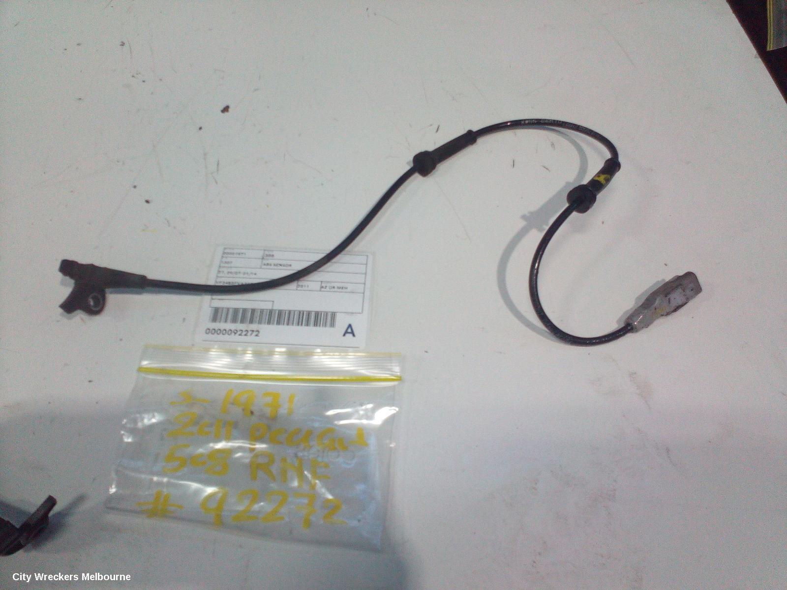 PEUGEOT 308 ABS SENSOR, RH FRONT, T7, 09/2007 - 09/2014 - Image 2