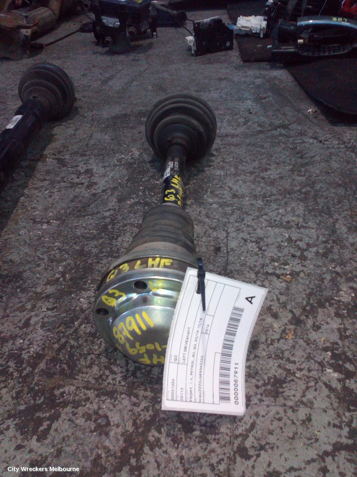 AUDI Q3 LEFT DRIVESHAFT, FRONT, 1.4, PETROL, 8U, Q3, 02/2014 - 12/2018 - Image 1