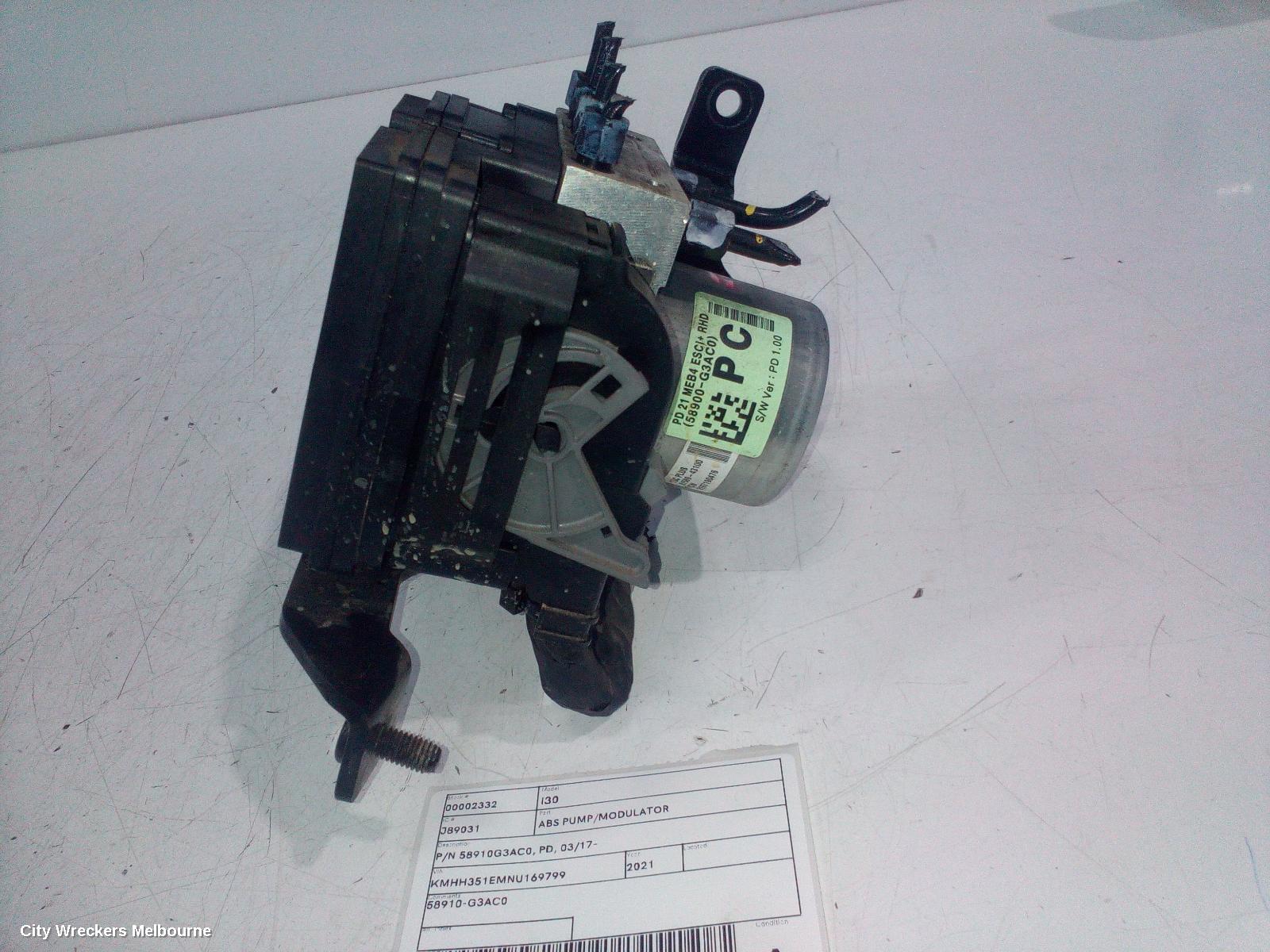 HYUNDAI I30 ABS PUMP/MODULATOR, P/N 58910G3AC0, PD, 03/2017 ONWARDS - Image 2