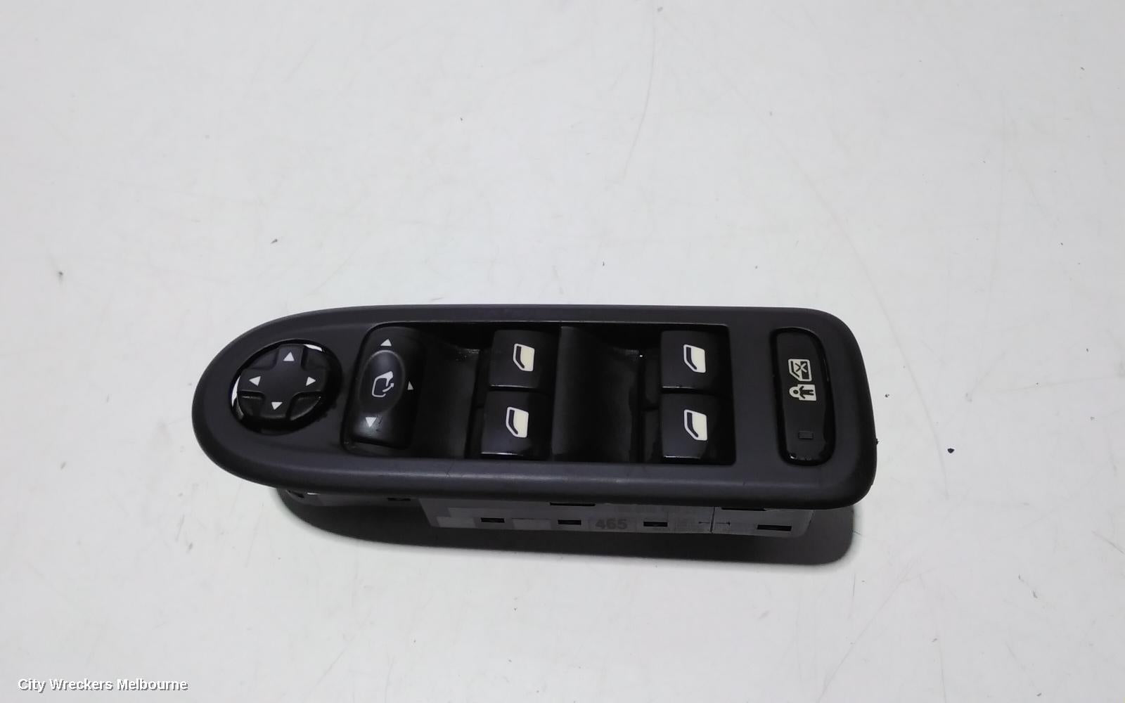 PEUGEOT 508 PWR DR WIND SWITCH, RH FRONT (MASTER SWITCH), 07/2011 - 12/2017 - Image 1