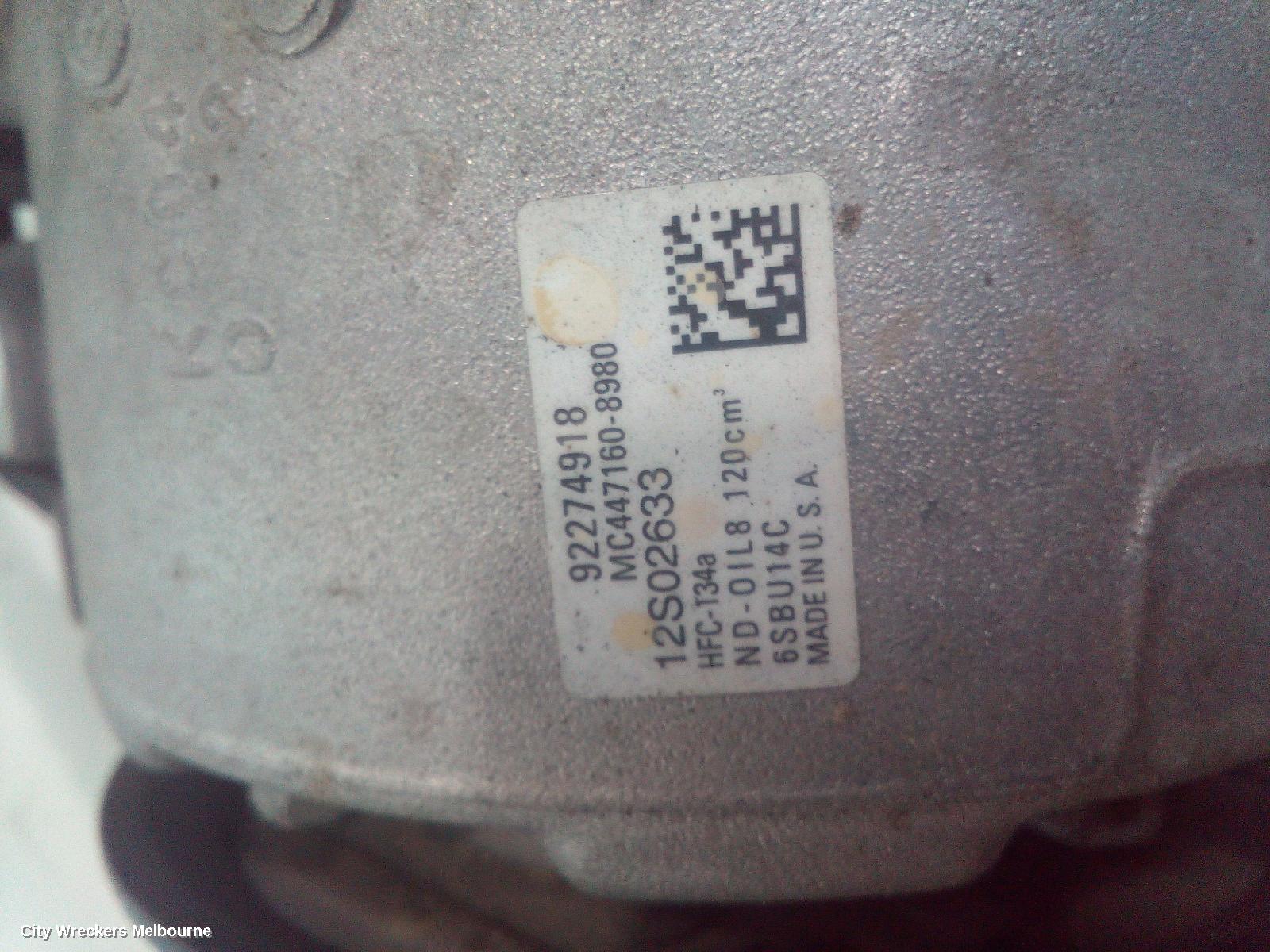 HOLDEN COMMODORE A/C COMPRESSOR, VF, 3.6, 05/2013 - 12/2017 - Image 3