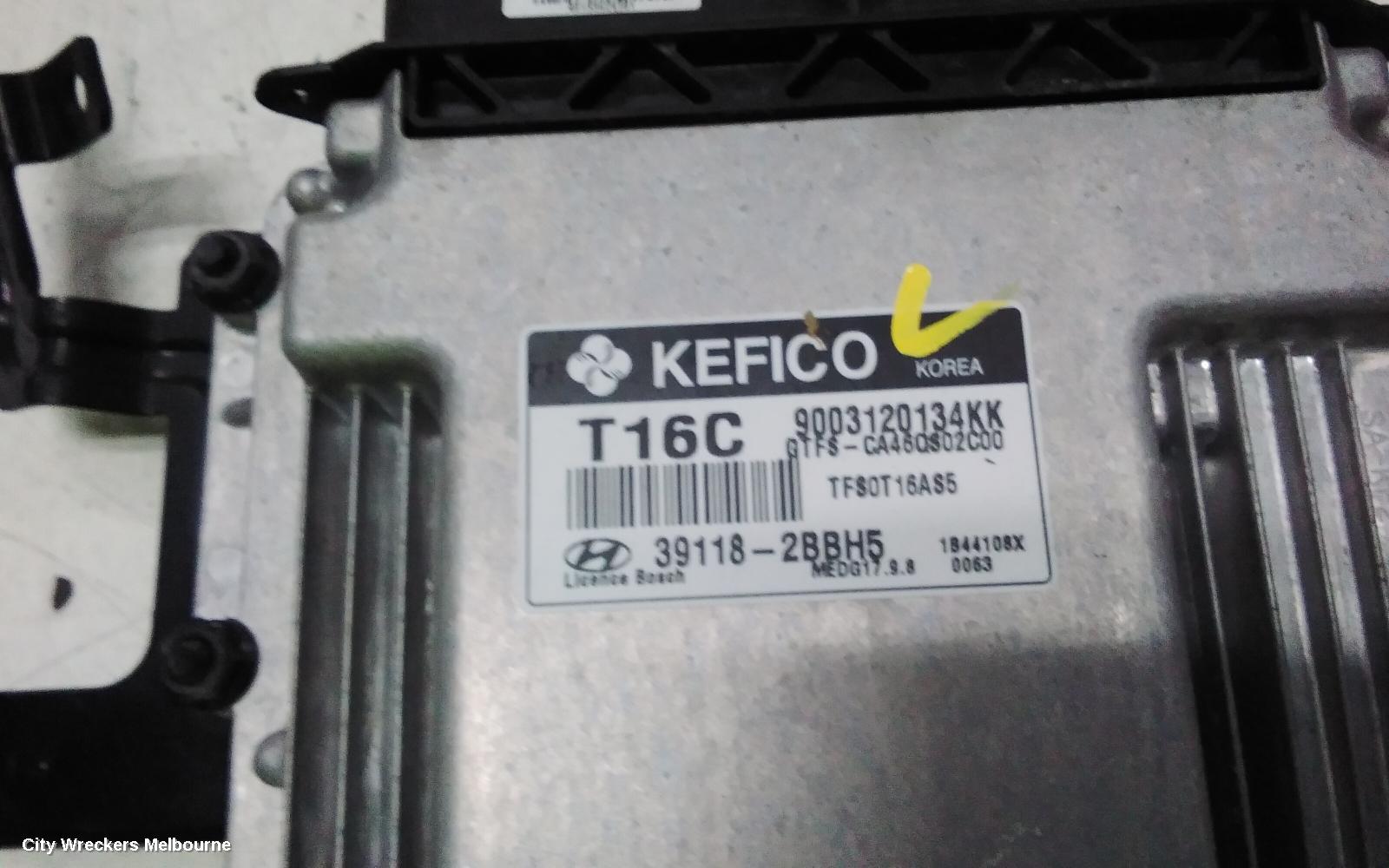 HYUNDAI VELOSTER ECU, ENGINE ECU, TURBO, AUTO T/M, P/N 391182BBH5, ECU ONLY, FS, 06/2012 - 09/2014 - Image 2