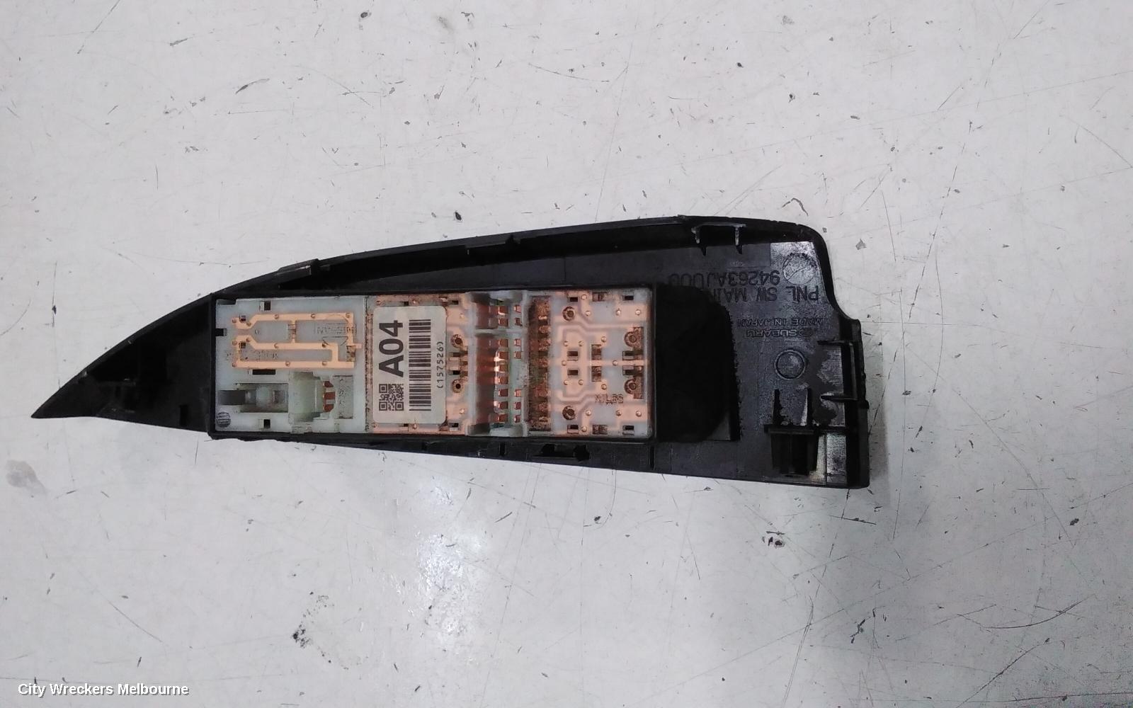SUBARU LIBERTY PWR DR WIND SWITCH, RH FRONT (MASTER SWITCH), MARKED A04, 5TH GEN, 07/2009 - 03/2012 - Image 3