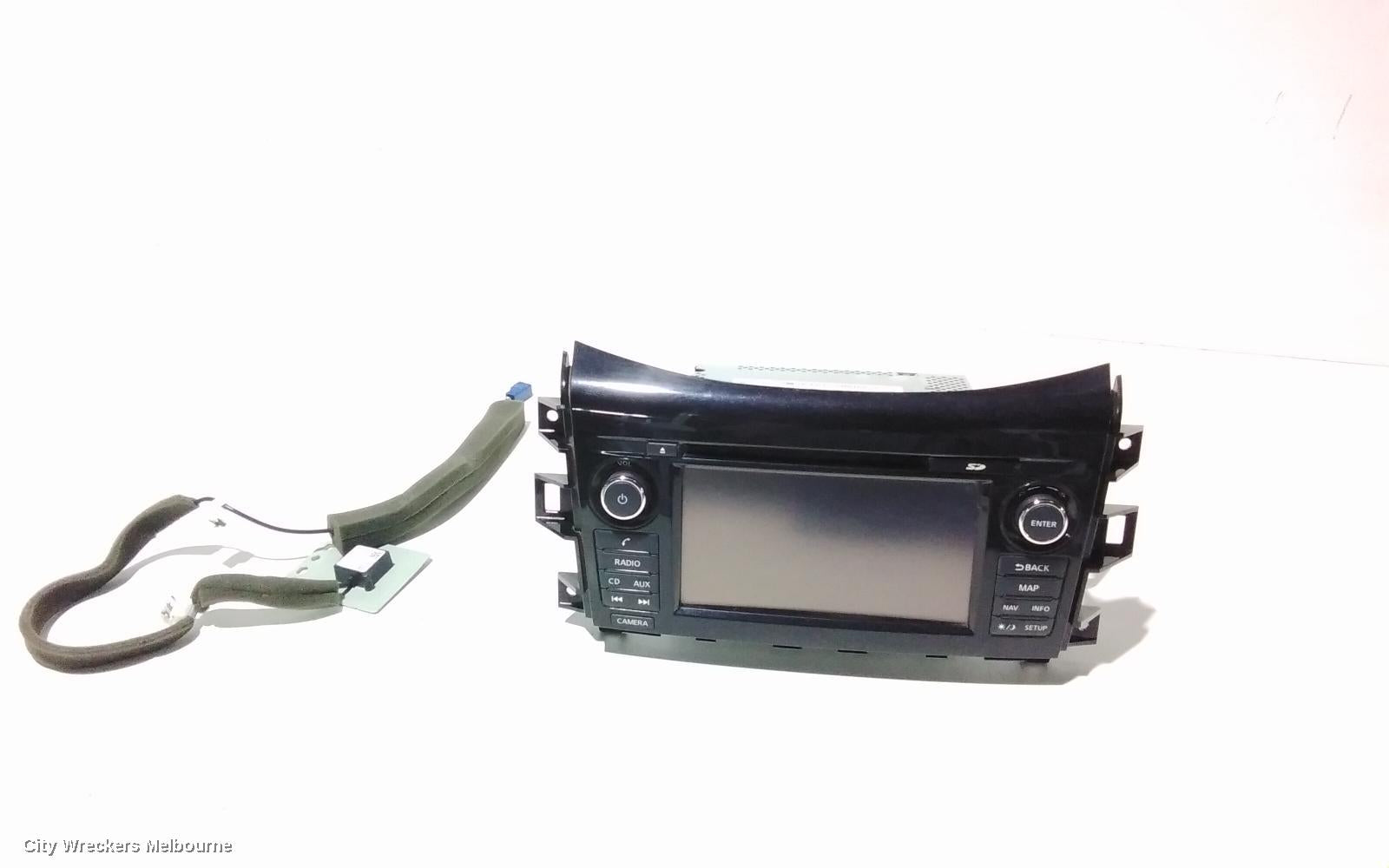 NISSAN NAVARA RADIO/CD/DVD/SAT/TV, NP300, W/ SAT NAV TYPE, 05/2015 - 11/2020 - Image 1