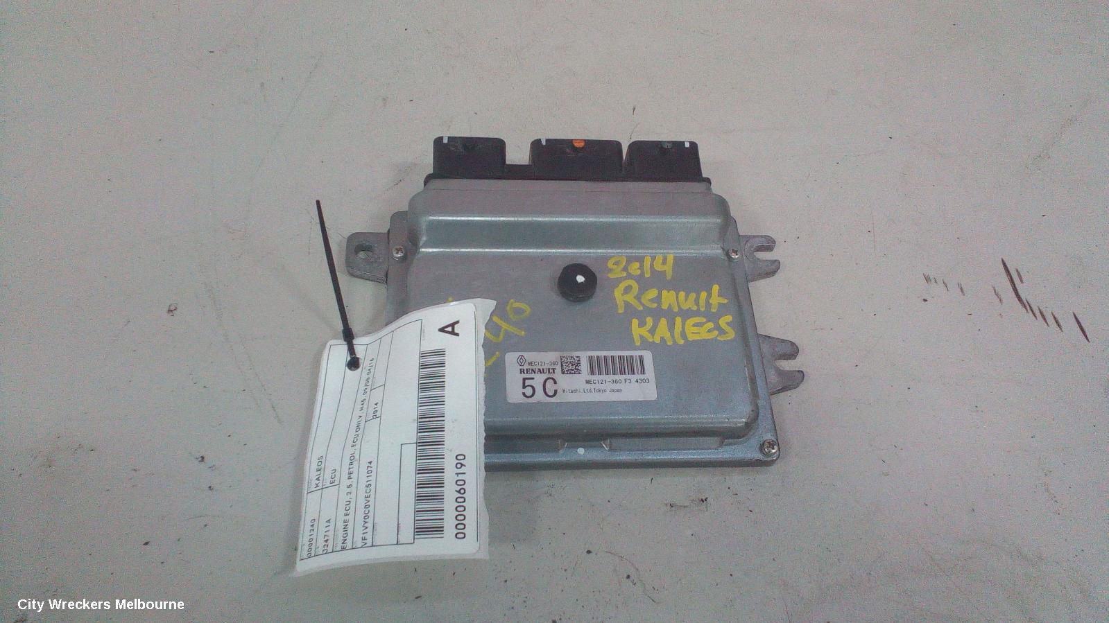 RENAULT KALEOS ECU, ENGINE ECU, 2.5, PETROL, ECU ONLY, H45, 09/2008 - 04/2016 - Image 3