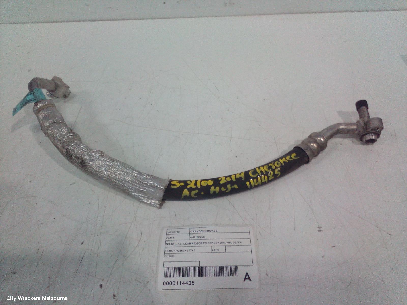 JEEP GRANDCHEROKEE A/C HOSES, PETROL, 3.6, COMPRESSOR TO CONDENSER, WK, 03/2013 - 09/2016 - Image 1