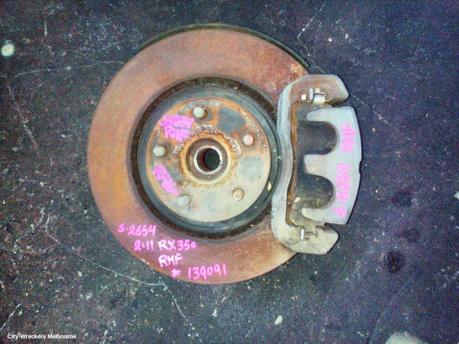 LEXUS RX SERIES RIGHT FRONT HUB ASSEMBLY, AL10, 12/2008 - 08/2015 - Image 1