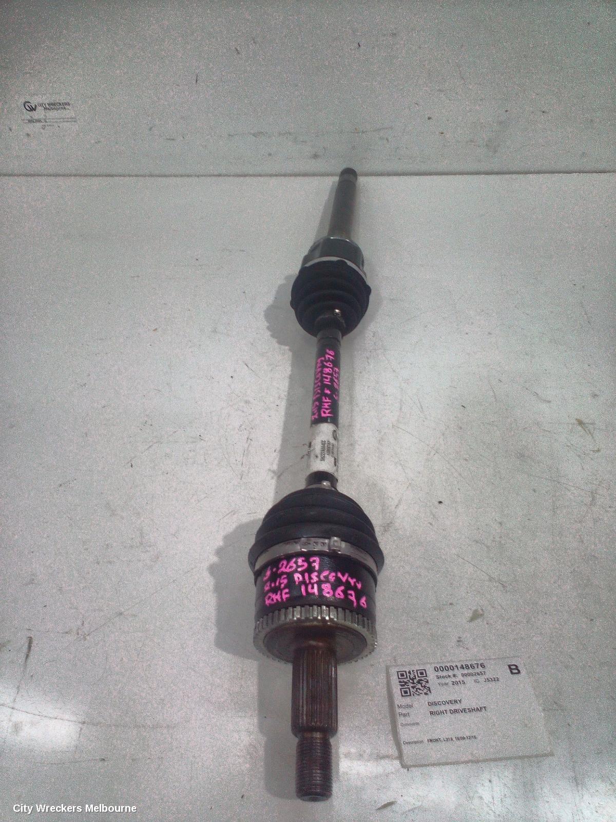 LAND ROVER DISCOVERY RIGHT DRIVESHAFT, FRONT, L319, 10/2009 - 12/2016 - Image 2
