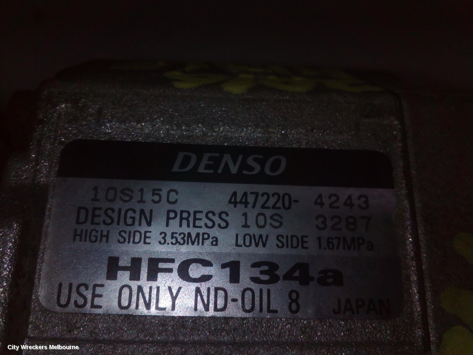 TOYOTA HIACE A/C COMPRESSOR, KDH, 3.0, 1KD-FTV, DIESEL, DENSO 10S17C TYPE, 09/2006 - 04/2019 - Image 1