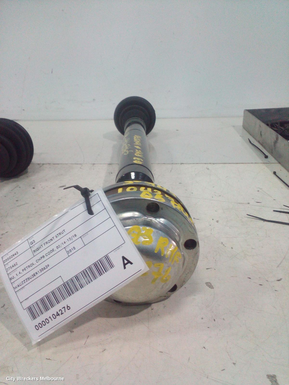 AUDI Q3 RIGHT FRONT STRUT, 8U, 1.4, PETROL, CHPB CODE, 02/2014 - 12/2018 - Image 1