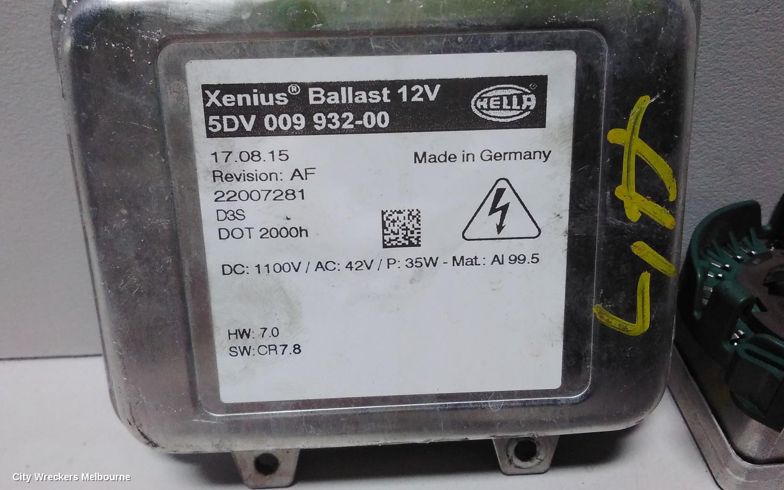 HOLDEN INSIGNIA, GA, 02/2015 - 01/2017, XENON MODULE WITH BULB LH: 65832 - Image 3