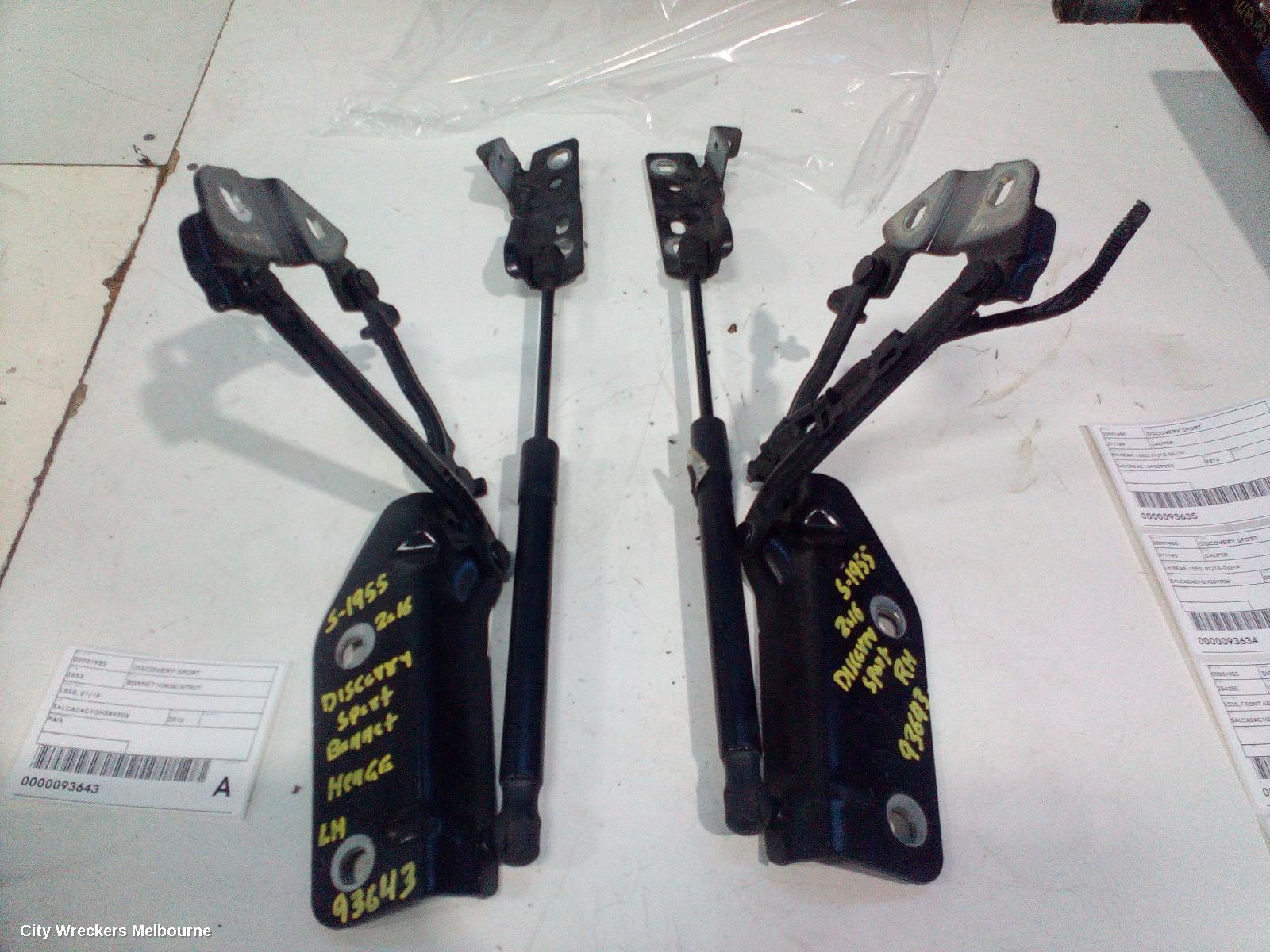 LAND ROVER DISCOVERY SPORT BONNET HINGE/STRUT, HINGES (PAIR), L550, 01/2015 - 06/2019 - Image 1