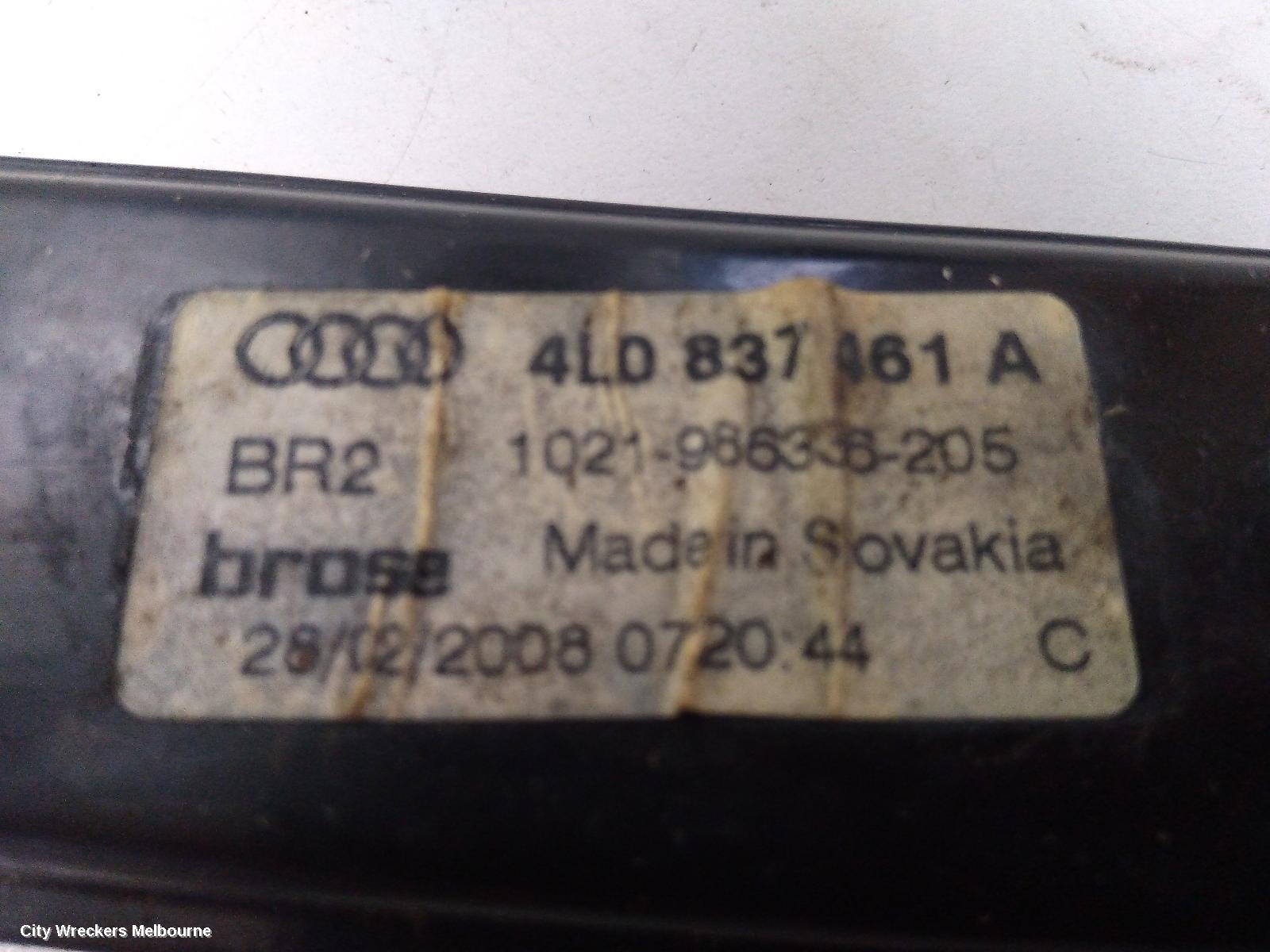 AUDI Q7 LEFT FRONT WINDOW REG/MOTOR, 4L, 09/2006 - 08/2015 - Image 2