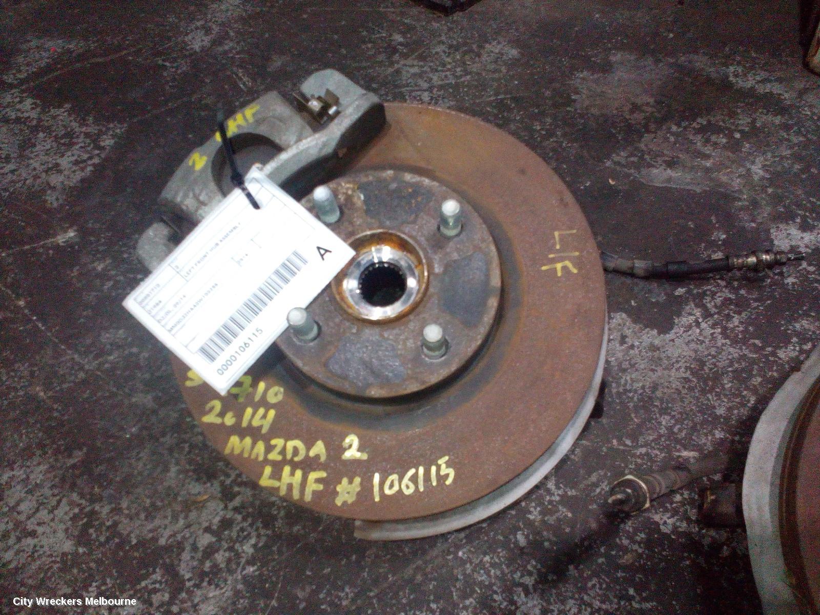MAZDA 2 LEFT FRONT HUB ASSEMBLY, DJ/DL, 09/2014 ONWARDS - Image 2