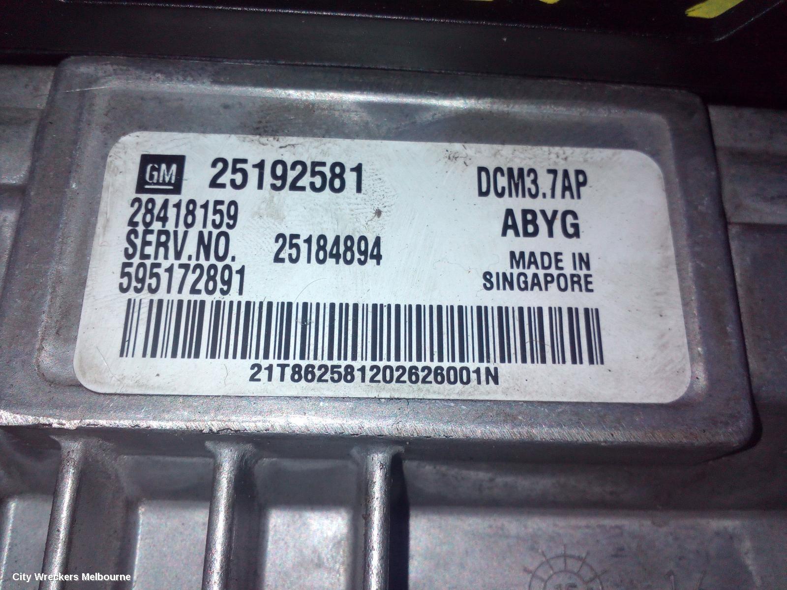 HOLDEN CAPTIVA ECU, ENGINE ECU, 2.2, DIESEL, AUTO T/M, P/N 25184305, ECU ONLY, CG, 01/2011 - 06/2018 - Image 1