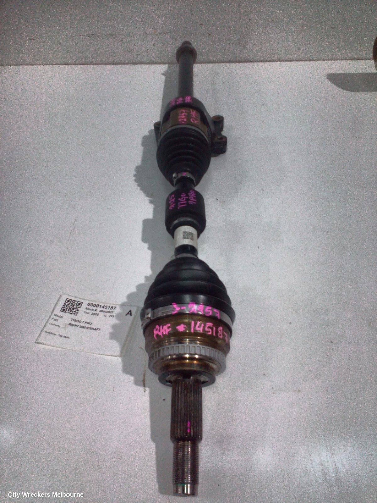 CHERY TIGGO 7 RIGHT DRIVESHAFT, T32, 05/2023 ONWARDS - Image 1