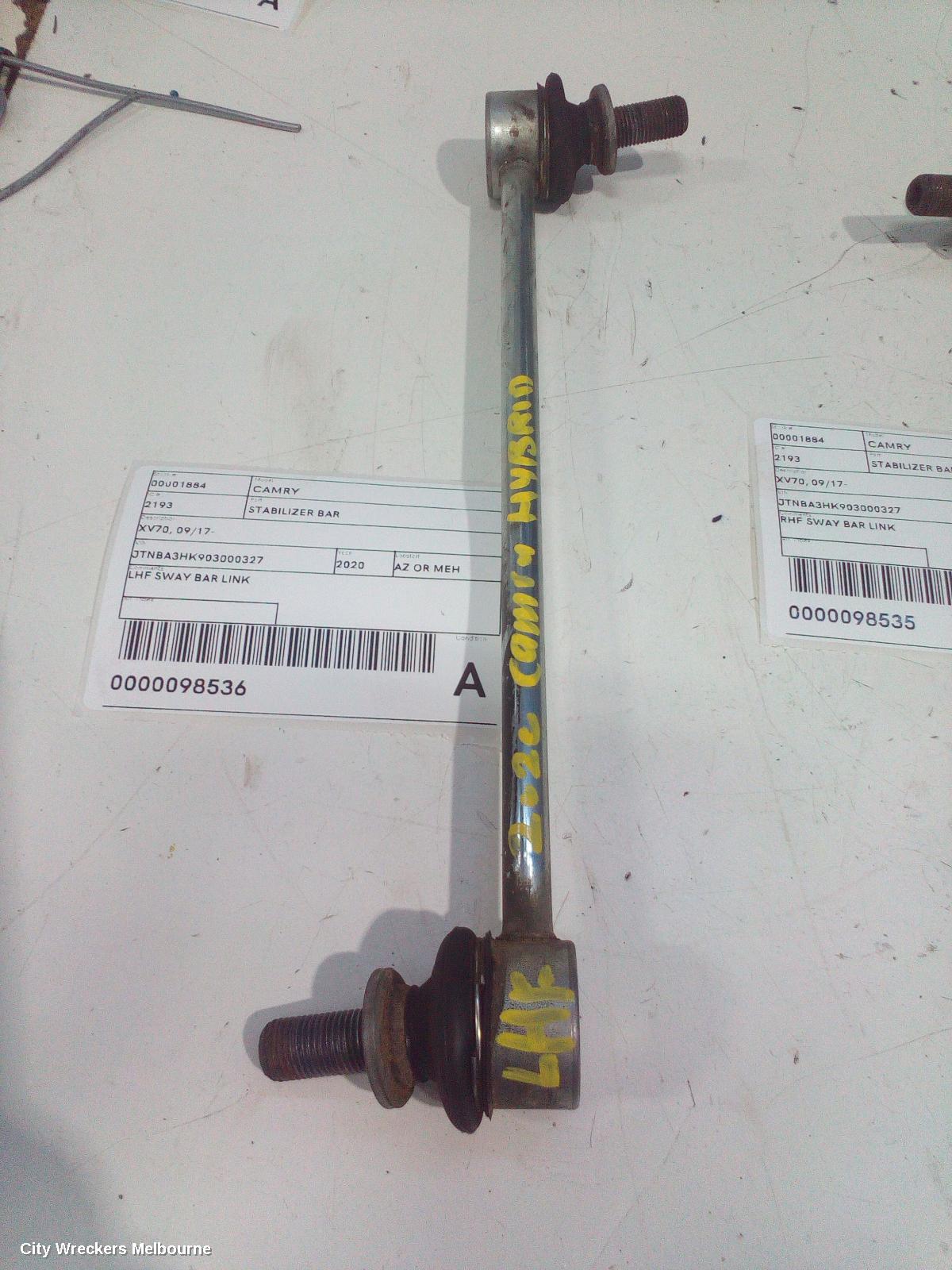 TOYOTA CAMRY STABILISER BAR, XV70, 09/2017 - 05/2024 - Image 2