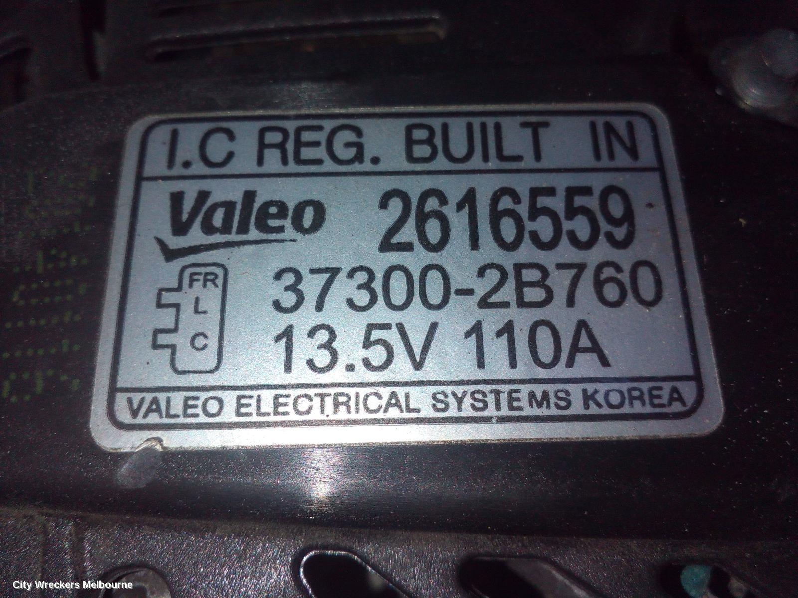 HYUNDAI VELOSTER ALTERNATOR, 1.6, G4FJ, TURBO, 07/2012 - 02/2018 - Image 1
