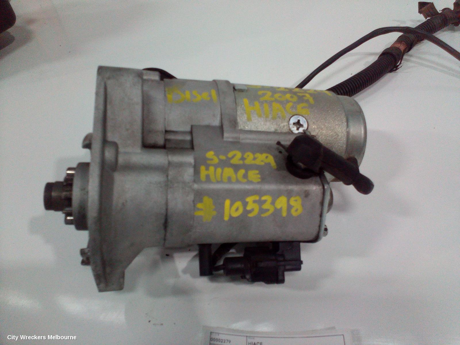 TOYOTA HIACE STARTER, DIESEL, 3.0, 1KD-FTV, TURBO, MANUAL T/M TYPE, KDH, 09/2006 - 04/2019 - Image 3