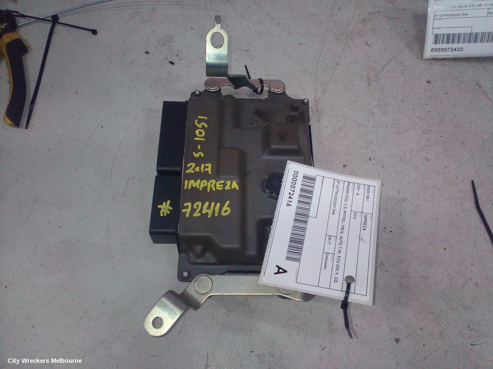 SUBARU IMPREZA ECU, ENGINE ECU, 2.0, PETROL, FB20, AUTO T/M, ECU ONLY, G5, 11/2016 ONWARDS - Image 3