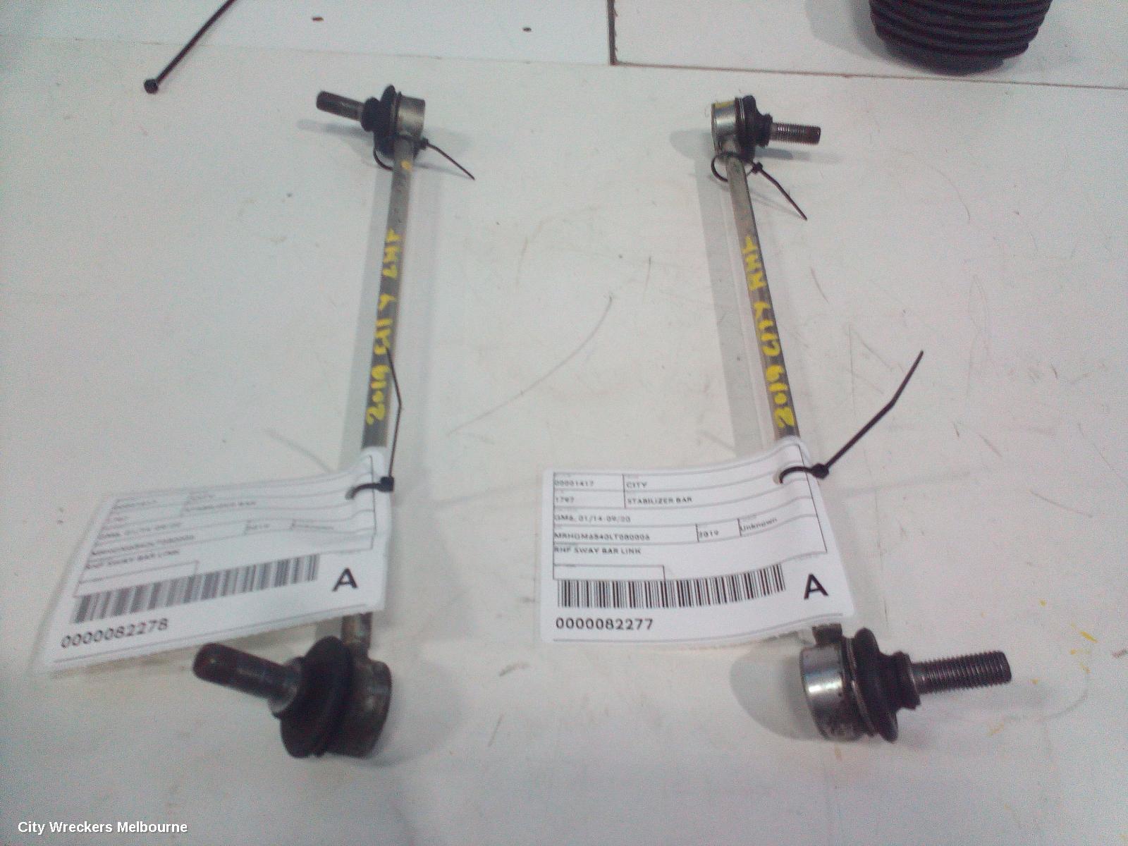 HONDA CITY STABILISER BAR, GM6, 01/2014 - 09/2020 - Image 2