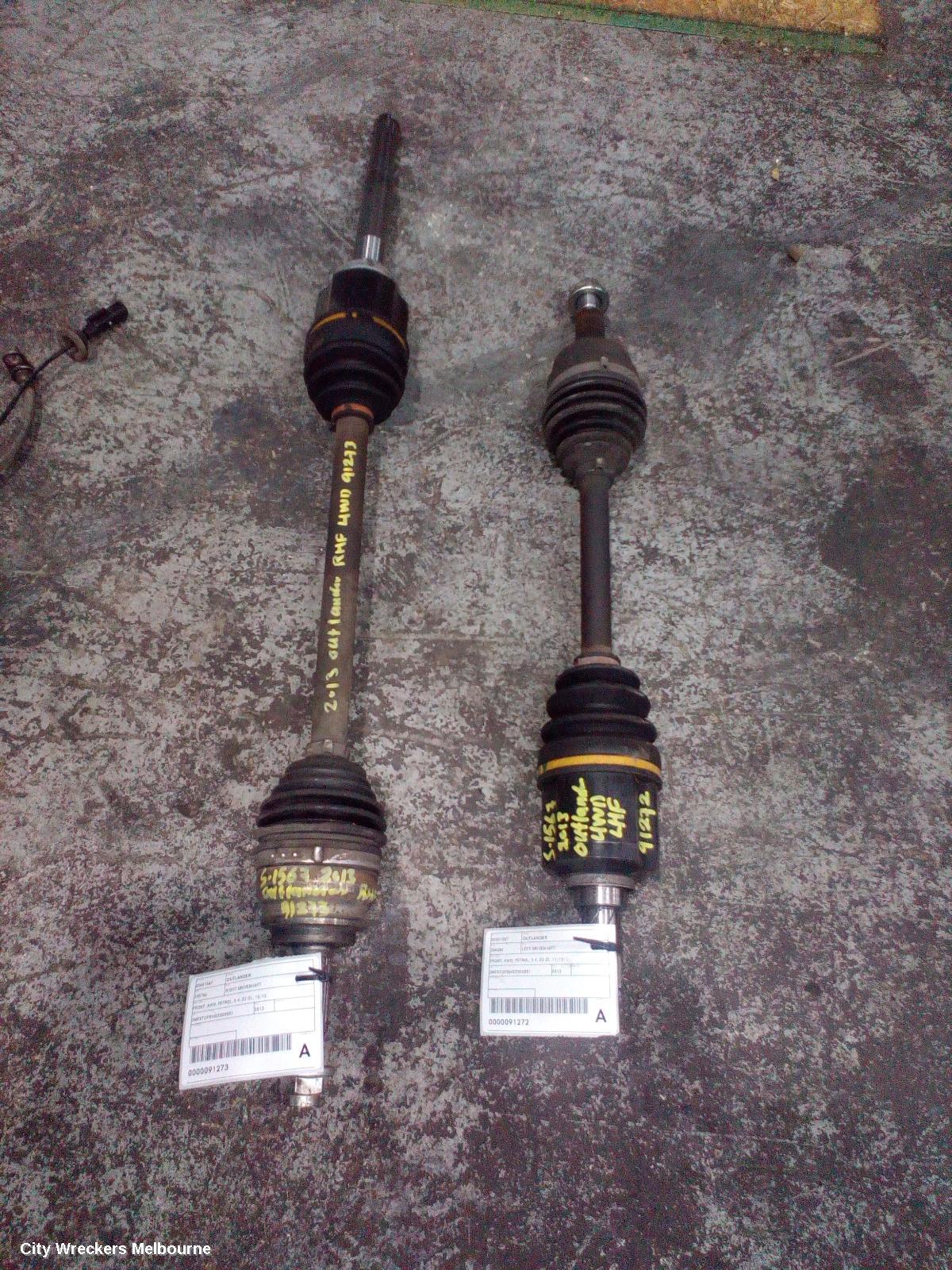 MITSUBISHI OUTLANDER RIGHT DRIVESHAFT, FRONT, AWD, PETROL, 2.4, ZJ-ZL, 10/2012 ONWARDS - Image 2