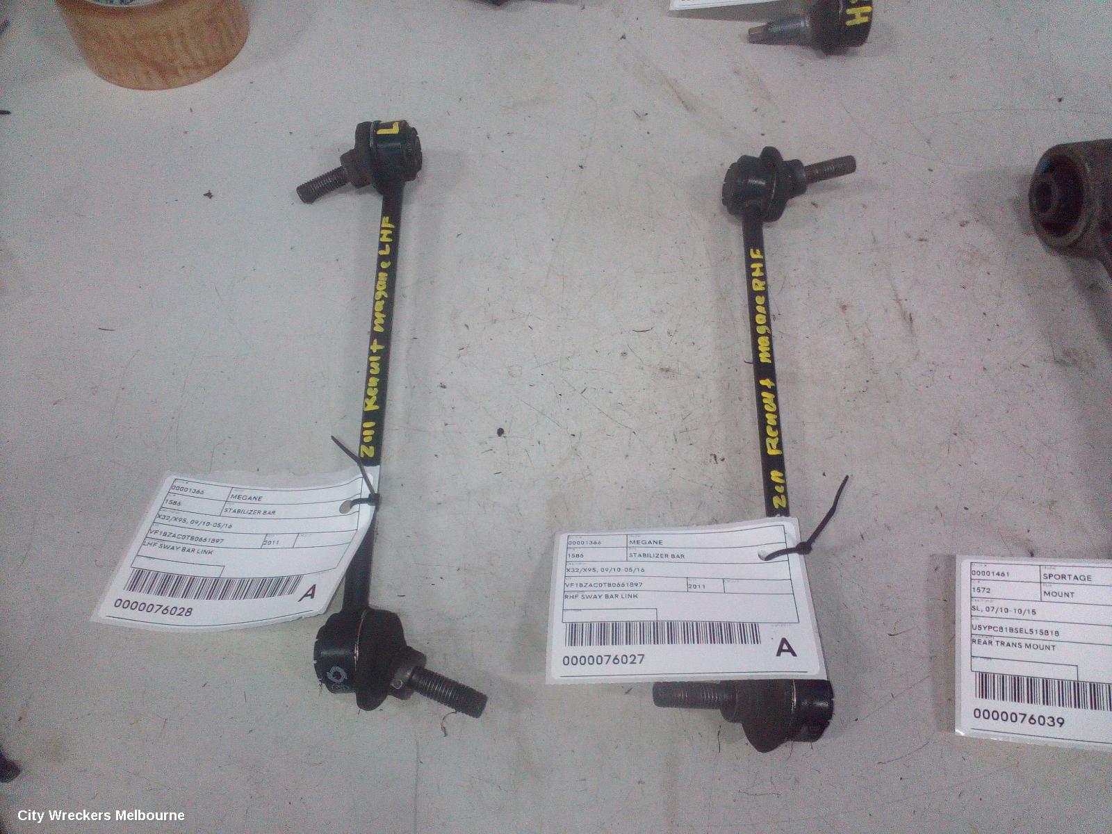 RENAULT MEGANE STABILISER BAR, X32/X95, 09/2010 - 05/2016 - Image 2
