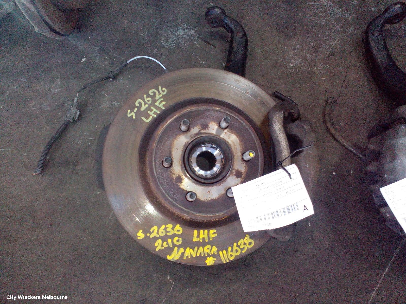NISSAN NAVARA LEFT FRONT HUB ASSEMBLY, D40 (VIN MNT), 4WD, ABS TYPE, 09/2005 - 08/2015 - Image 1