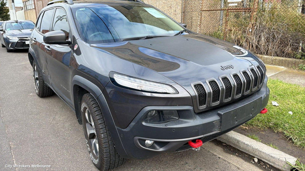 JEEP CHEROKEE REAR BUMPER, KL, BUMPER BAR (3 PIECE), TRAILHAWK, W/ PARK SENSOR TYPE, 02/2014 - 03/2018 - Image 1