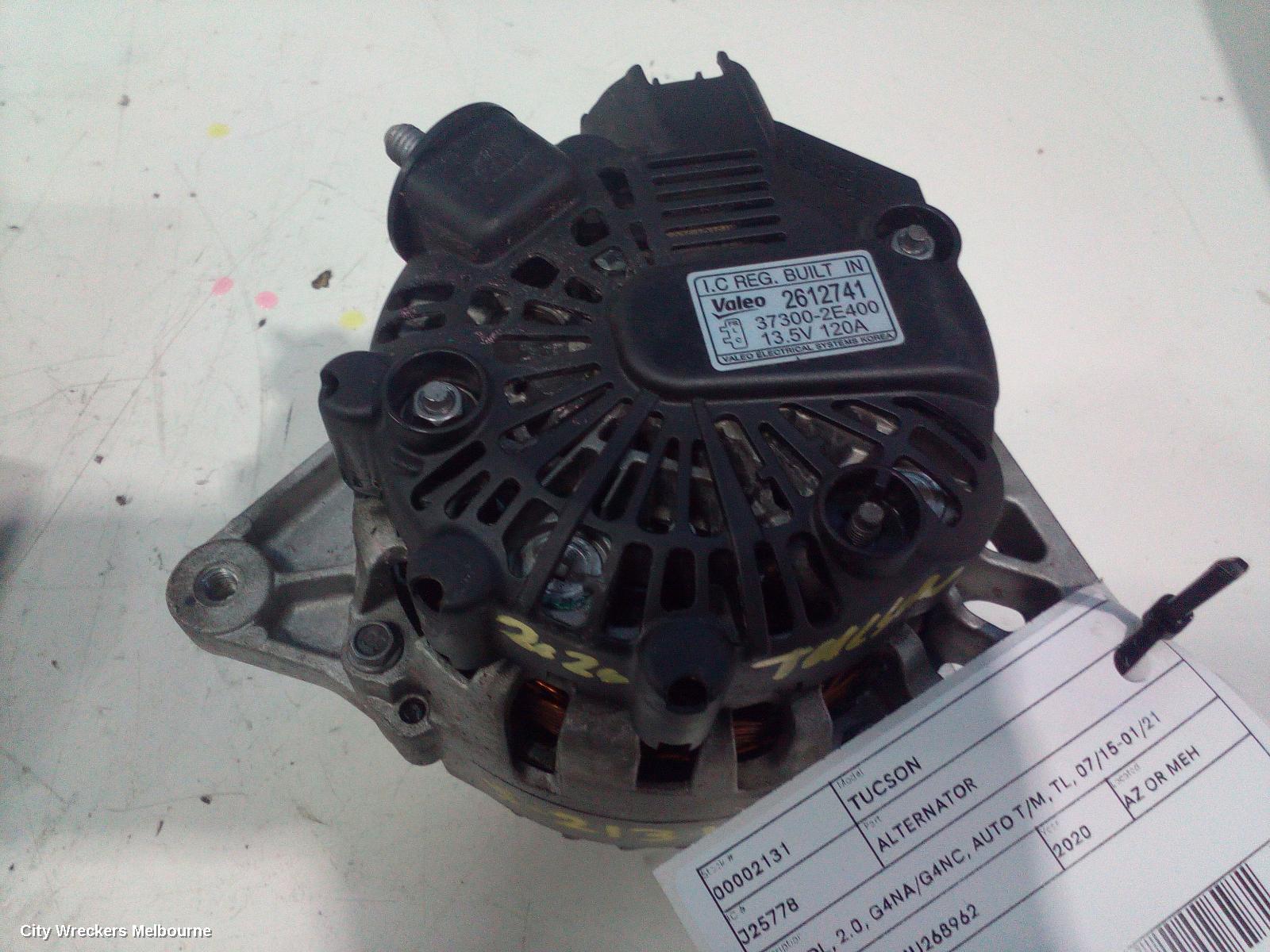 HYUNDAI TUCSON ALTERNATOR, PETROL, 2.0, G4NA/G4NC, AUTO T/M, TL, 07/2015 - 01/2021 - Image 2