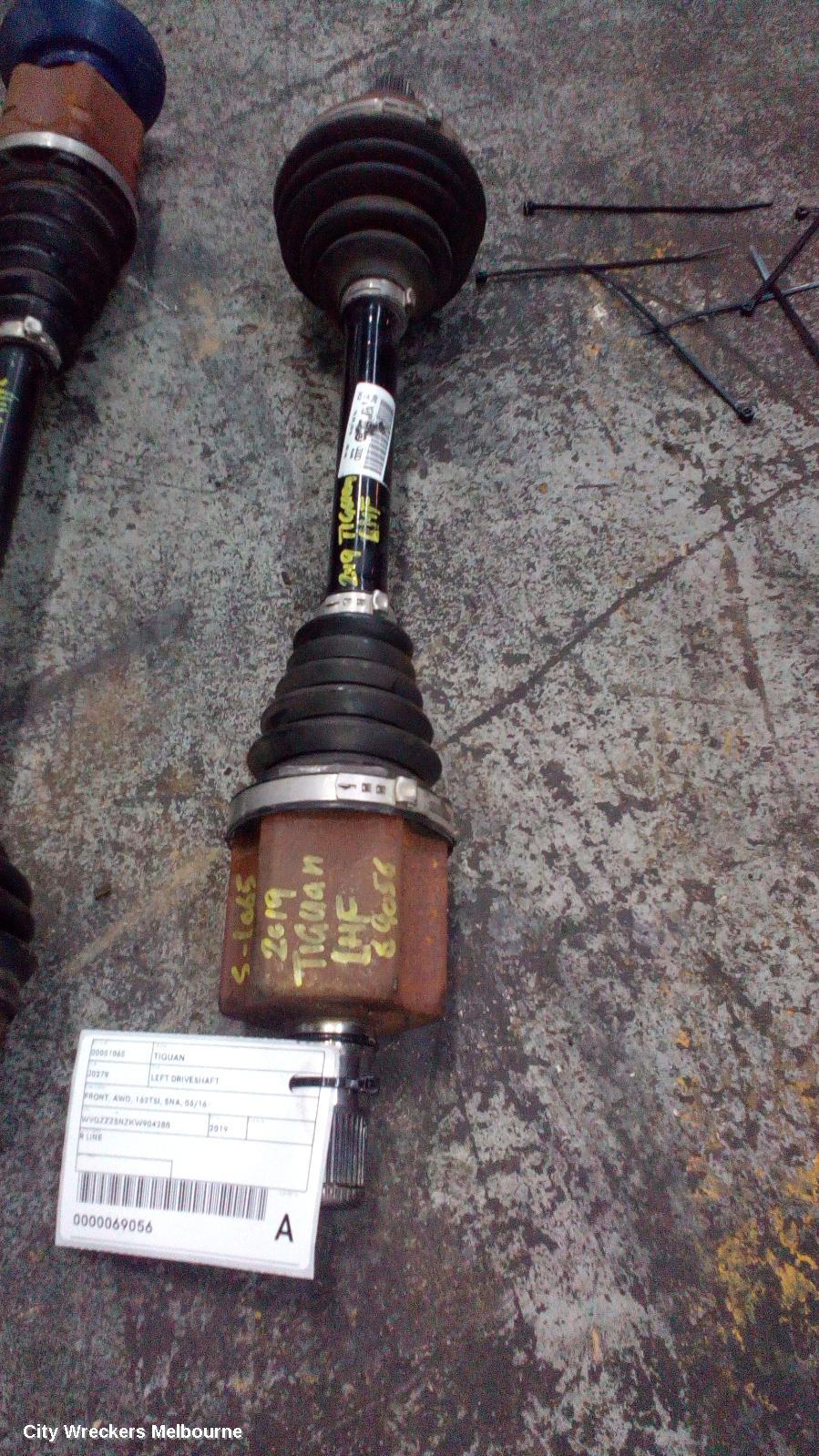 VOLKSWAGEN TIGUAN LEFT DRIVESHAFT, FRONT, AWD, 162TSI, 5NA, 06/2016 ONWARDS - Image 2