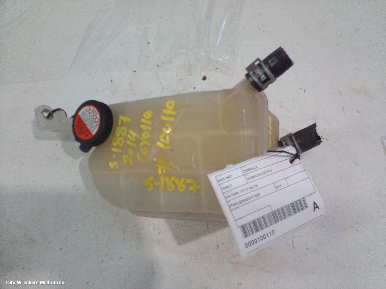 TOYOTA COROLLA OVERFLOW BOTTLE, ZRE182R, 10/2012 - 06/2018 - Image 2