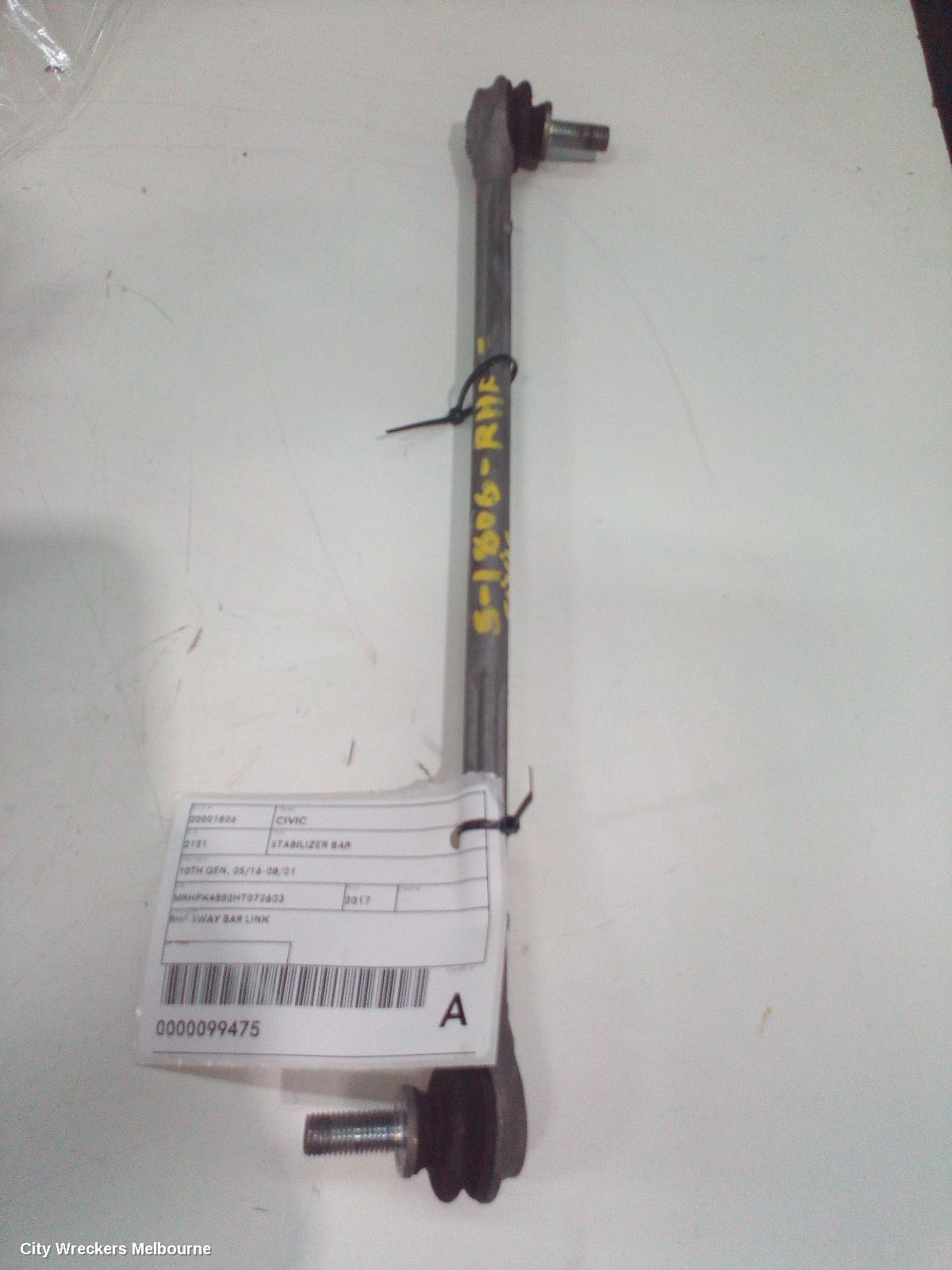 HONDA CIVIC STABILISER BAR, 10TH GEN, 05/2016 - 08/2021 - Image 2
