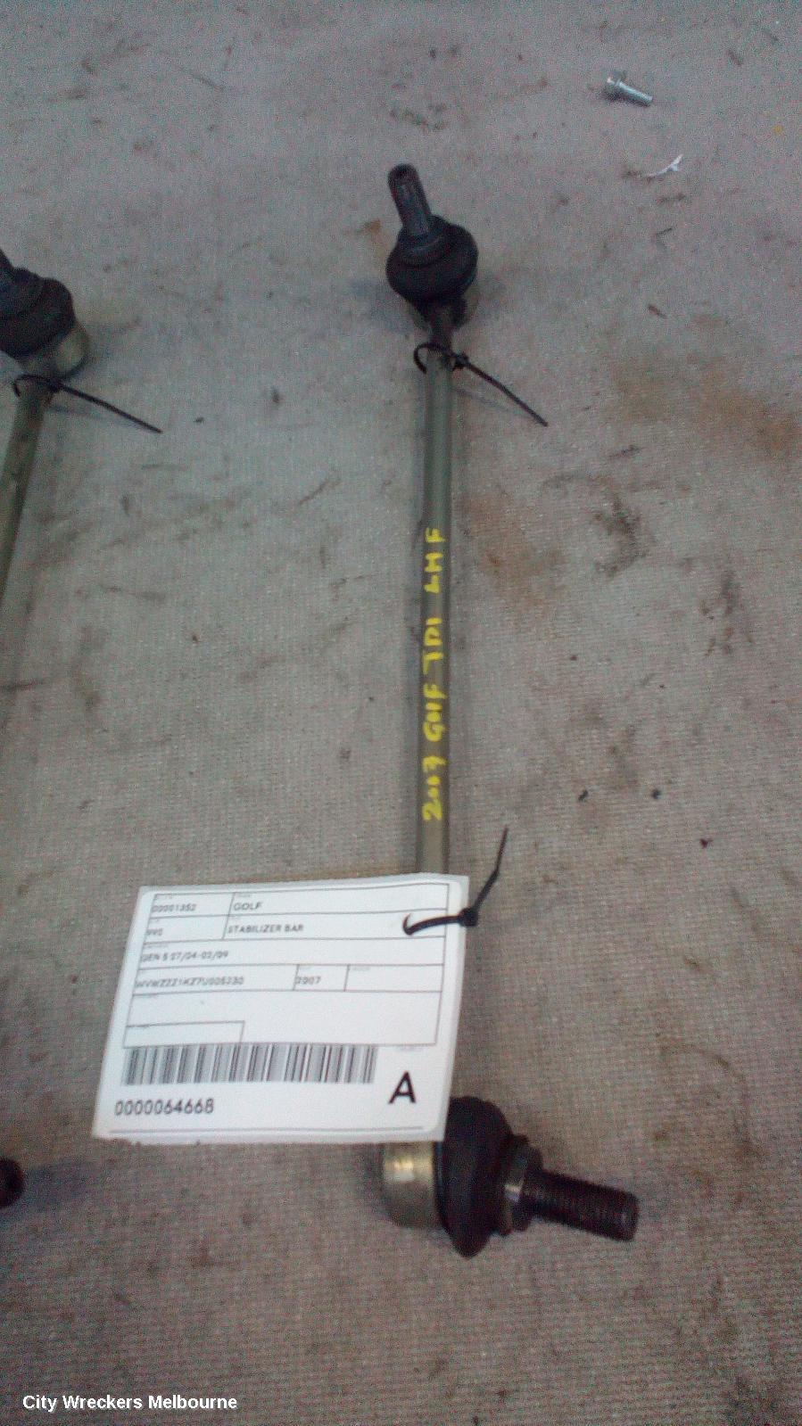 VOLKSWAGEN GOLF STABILISER BAR, GEN 5, 22.5MM, 06/2004 - 02/2009 - Image 1