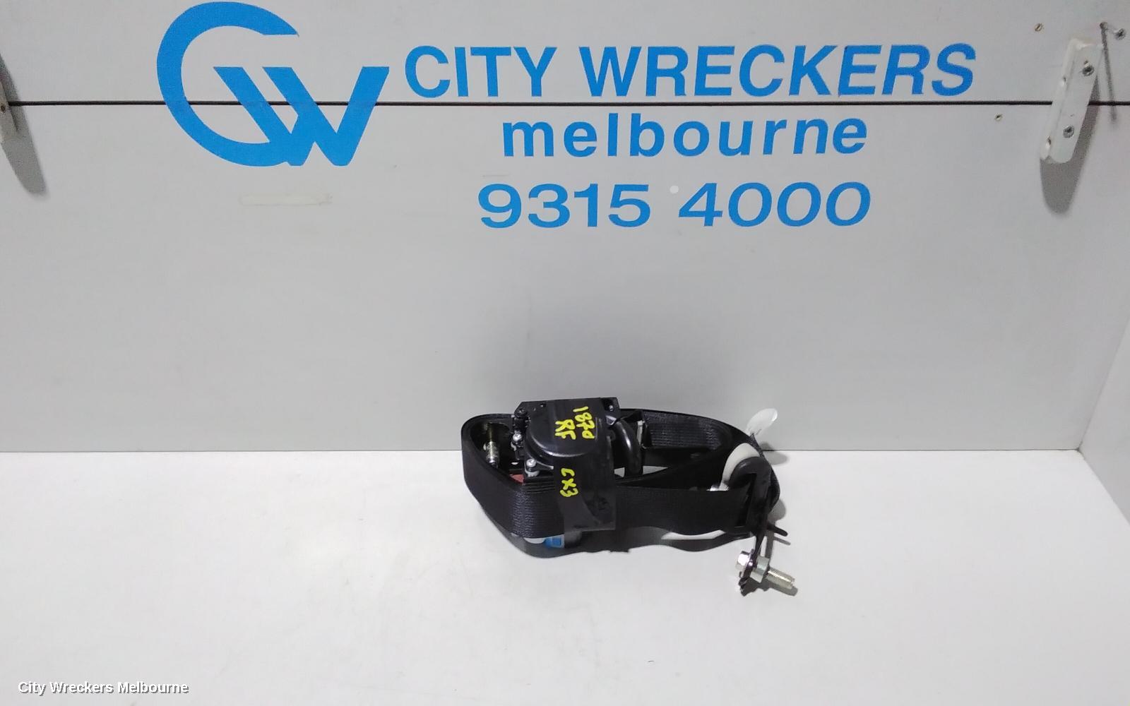 MAZDA CX3 SEATBELT/STALK, RH FRONT, SEAT BELT ONLY, DK, 03/2015 ONWARDS - Image 1