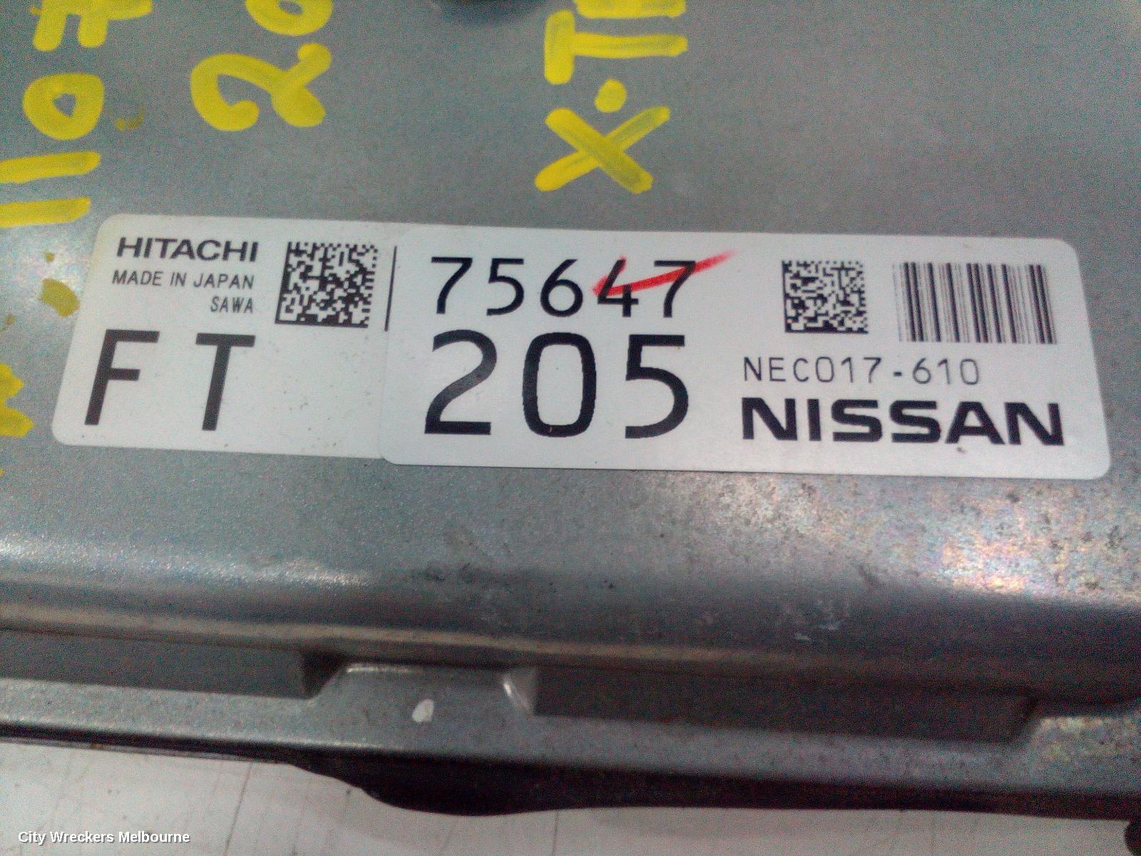 NISSAN XTRAIL ECU, ENGINE ECU, 2.5, PETROL, AUTO T/M, ECU ONLY, T31-T32, 09/2007 - 07/2022 - Image 3