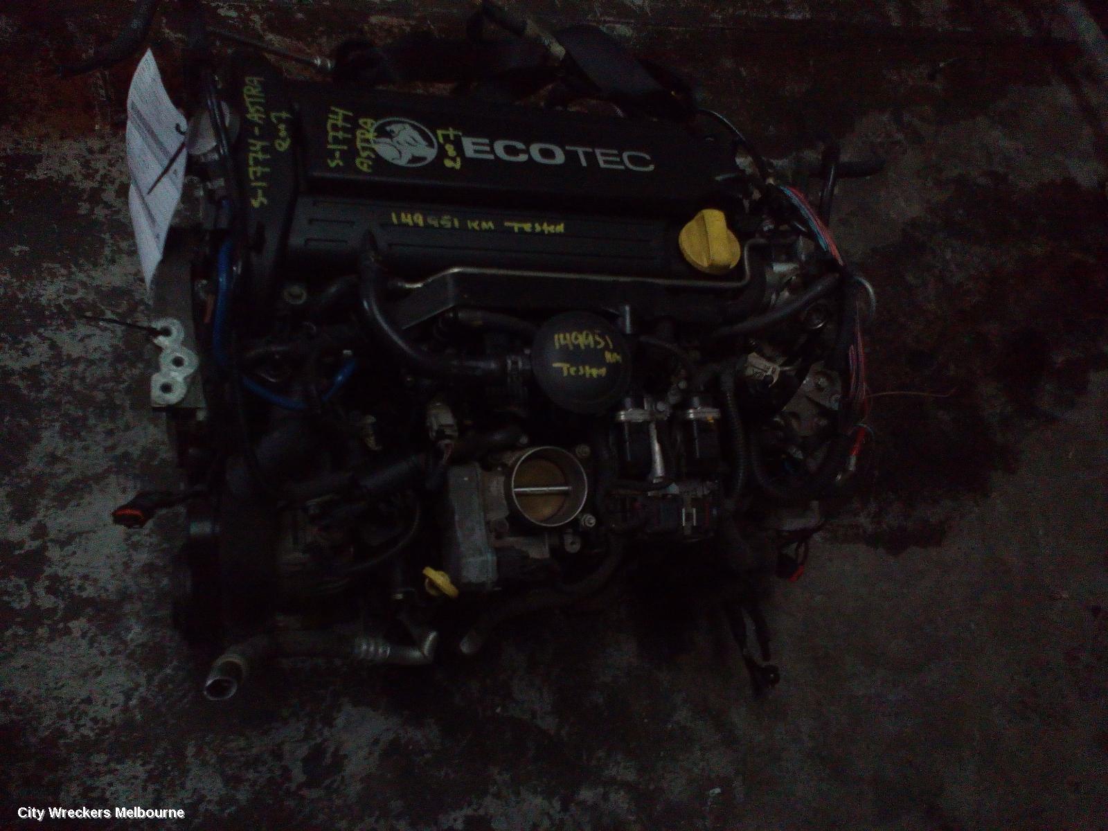 HOLDEN ASTRA ENGINE, AH, PETROL, 2.2, Z22YH, 09/2006 - 08/2009 - Image 1