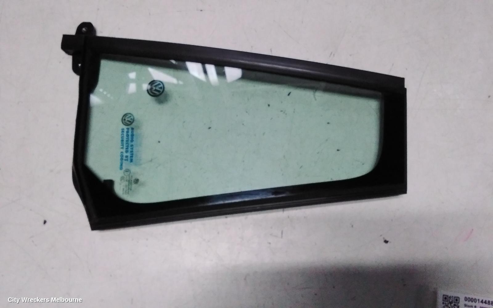 VOLKSWAGEN GOLF LEFT REAR 1/4 DOOR GLASS, GEN 7, WAGON, TINTED, 11/2012 - 08/2020 - Image 1