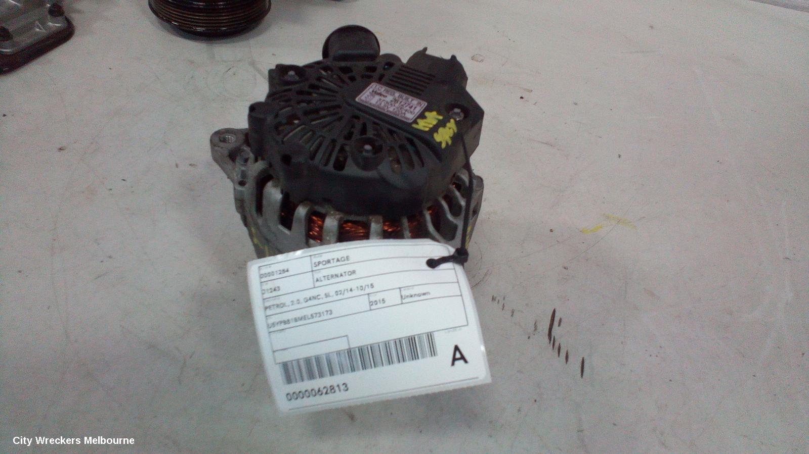 KIA SPORTAGE ALTERNATOR, PETROL, 2.0, G4NC, SL, 02/2014 - 10/2015 - Image 2