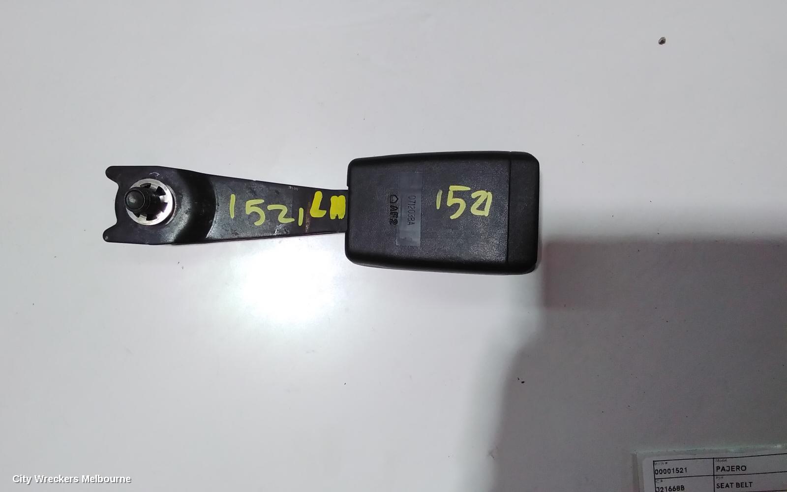 MITSUBISHI PAJERO SEATBELT/STALK, LH FRONT, SEAT BELT ONLY, NS-NX, 11/2006 ONWARDS - Image 2