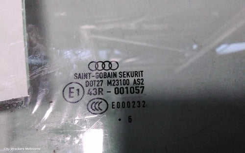 AUDI A3 RIGHT REAR DOOR WINDOW, 8P, 06/2004 - 04/2013 - Image 2