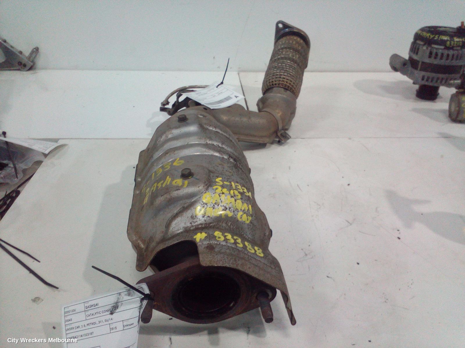 NISSAN QASHQAI CATALYTIC CONVERTER, UNDER CAR, 2.0, PETROL, J11, 06/2014 ONWARDS - Image 1