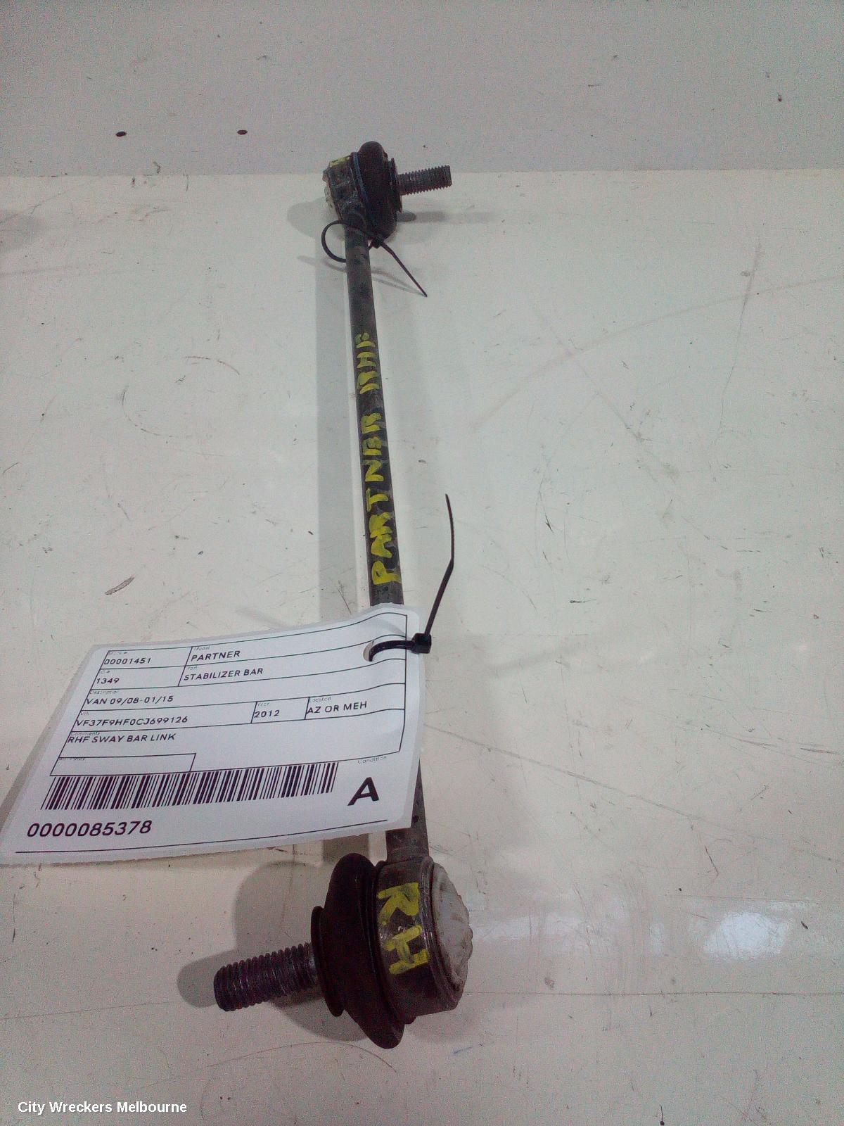 PEUGEOT PARTNER STABILISER BAR, VAN 09/2008 - 01/2015 - Image 1