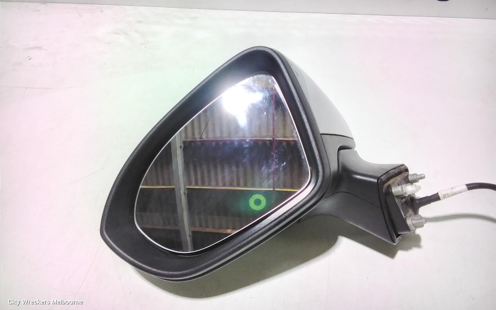 HOLDEN ASTRA LEFT DOOR MIRROR, BK, 5DR HATCH, MANUAL FOLDING TYPE, 09/2016 ONWARDS - Image 2