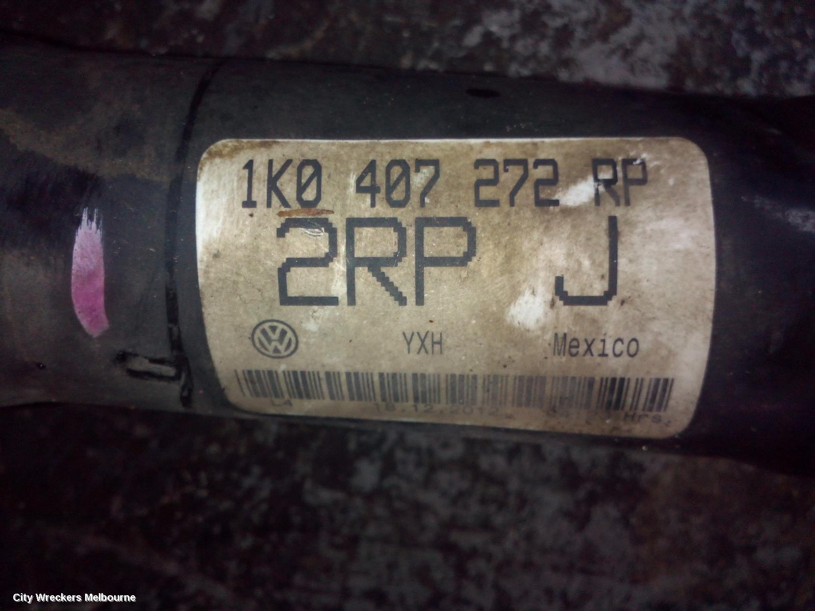 VOLKSWAGEN JETTA RIGHT DRIVESHAFT, AUTO T/M, PETROL, 1.4, 1B, 02/2011 - 12/2017 - Image 1